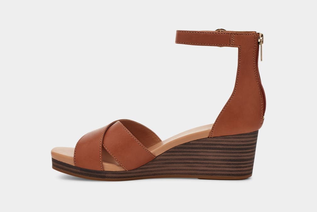 Brown Ugg Eugenia Women Sandals | 758463-OPG