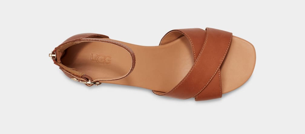 Brown Ugg Eugenia Women Sandals | 758463-OPG