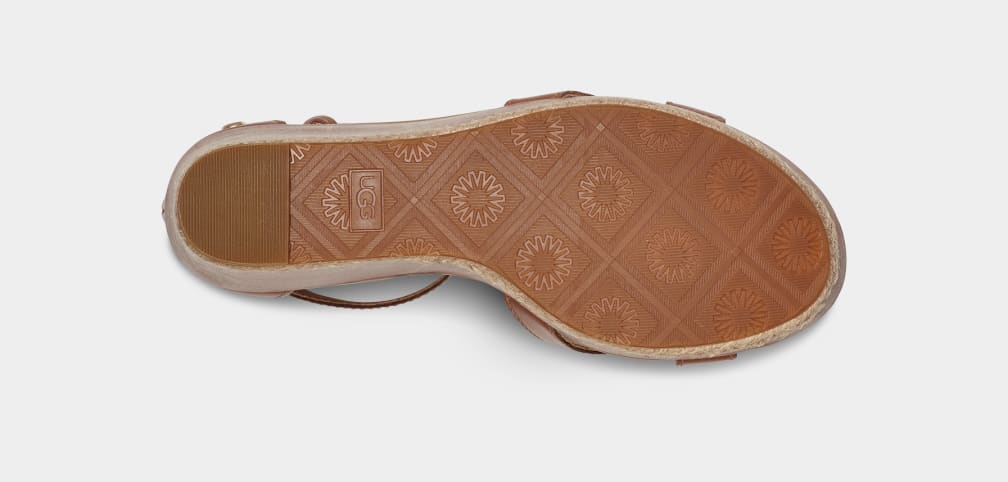 Brown Ugg Ezrah Women Sandals | 359286-BLH