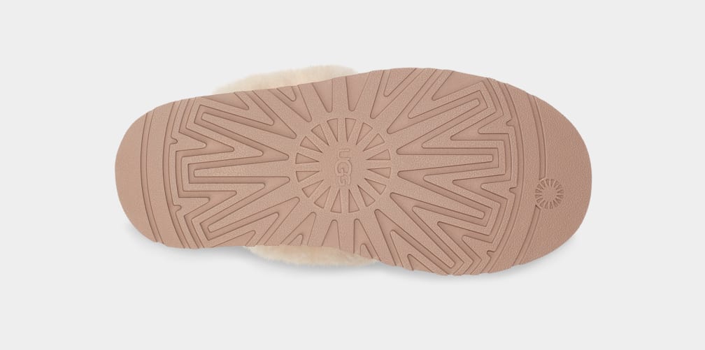 Brown Ugg Funkette Women Slippers | 091726-CVT