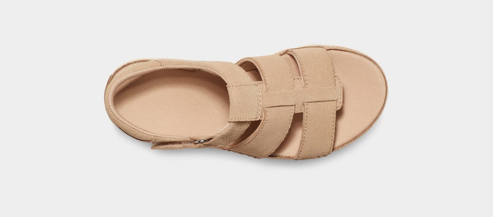 Brown Ugg Goldenstar Strap Kids' Sandals | 158263-TAW