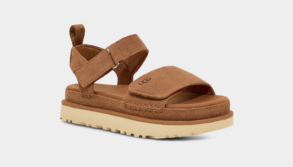 Brown Ugg Goldenstar Women Sandals | 293806-WLK