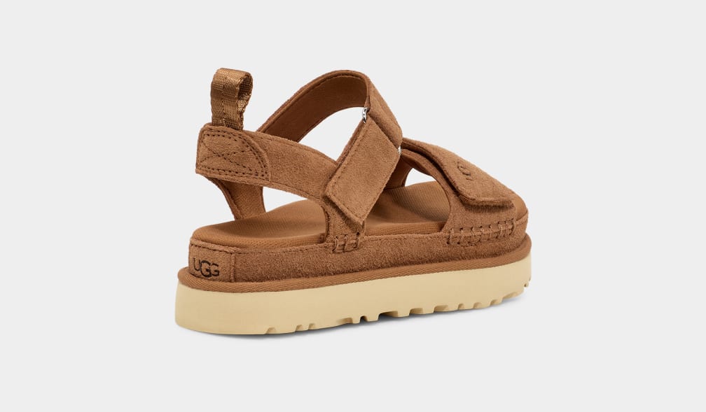 Brown Ugg Goldenstar Women Sandals | 293806-WLK