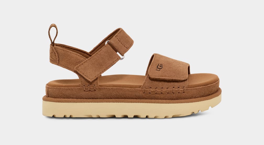 Brown Ugg Goldenstar Women Sandals | 293806-WLK