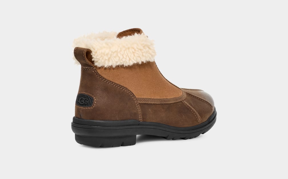 Brown Ugg Hapsburg Zip Women Boots | 096823-IQF