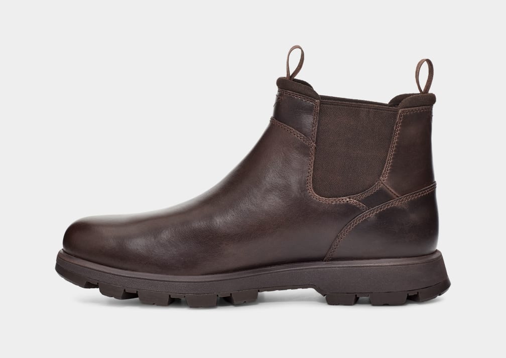 Brown Ugg Hillmont Men Chelsea Boots | 205479-BSM