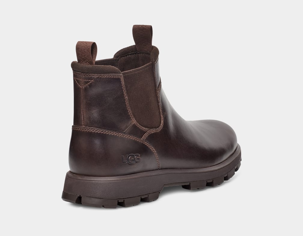 Brown Ugg Hillmont Men Chelsea Boots | 205479-BSM