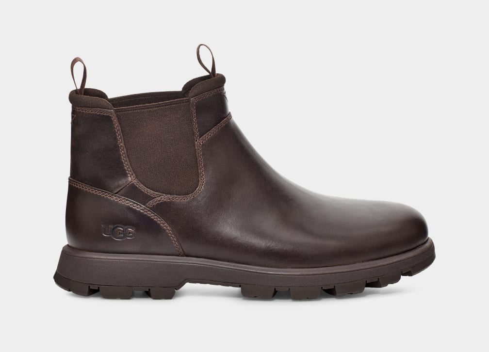 Brown Ugg Hillmont Men Chelsea Boots | 205479-BSM