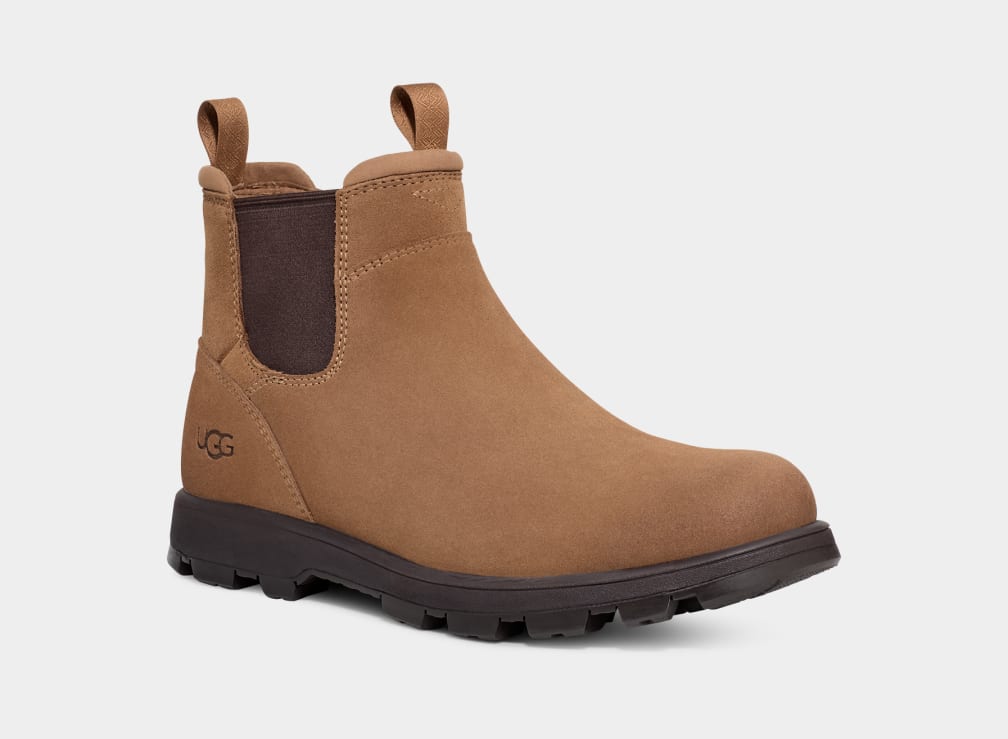 Brown Ugg Hillmont Men Chelsea Boots | 520178-MVT