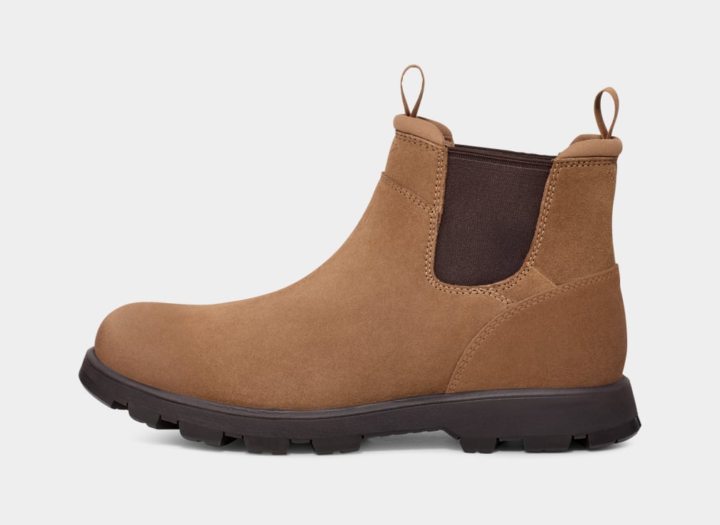 Brown Ugg Hillmont Men Chelsea Boots | 520178-MVT