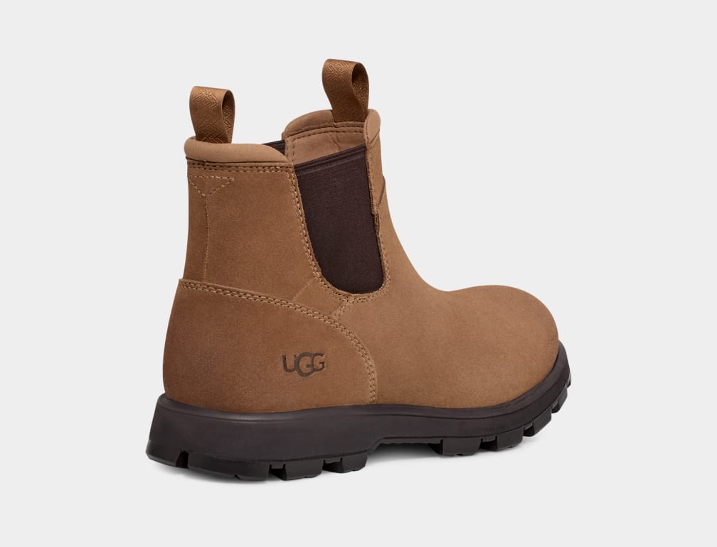 Brown Ugg Hillmont Men Chelsea Boots | 520178-MVT