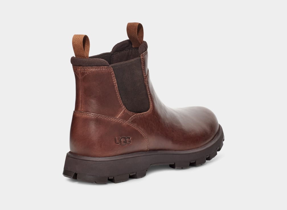 Brown Ugg Hillmont Men Chelsea Boots | 586207-OQX