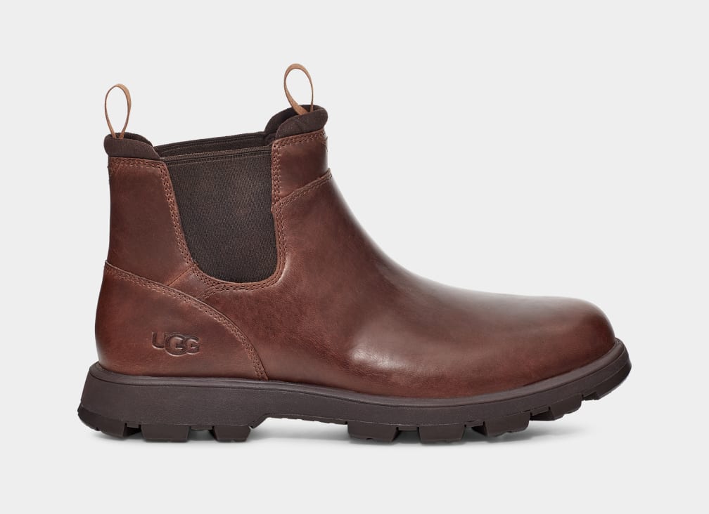 Brown Ugg Hillmont Men Chelsea Boots | 586207-OQX