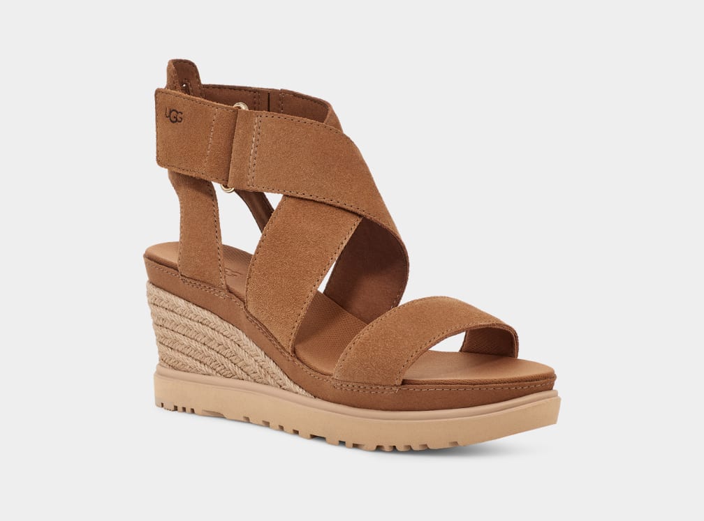 Brown Ugg Ileana Women Sandals | 534819-AIP