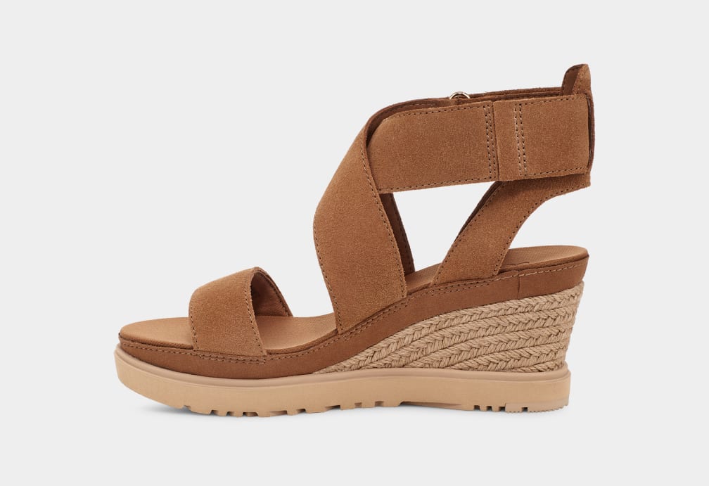 Brown Ugg Ileana Women Sandals | 534819-AIP