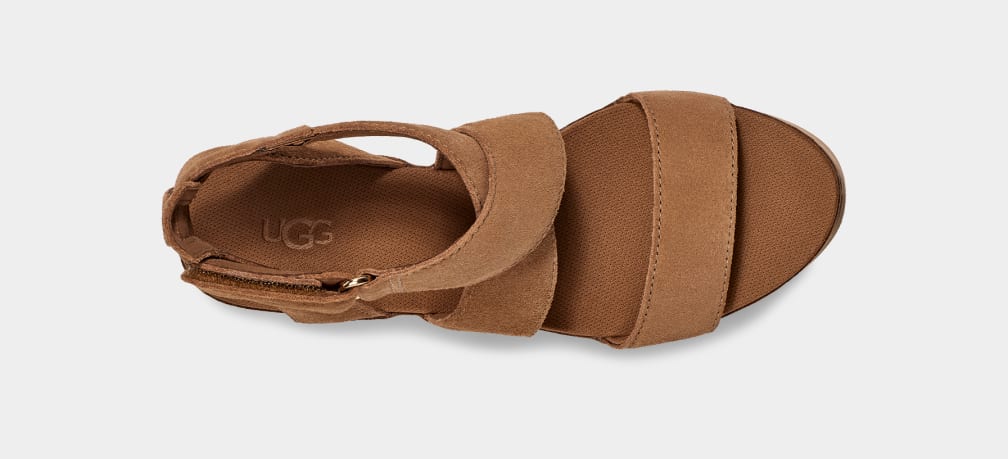 Brown Ugg Ileana Women Sandals | 534819-AIP