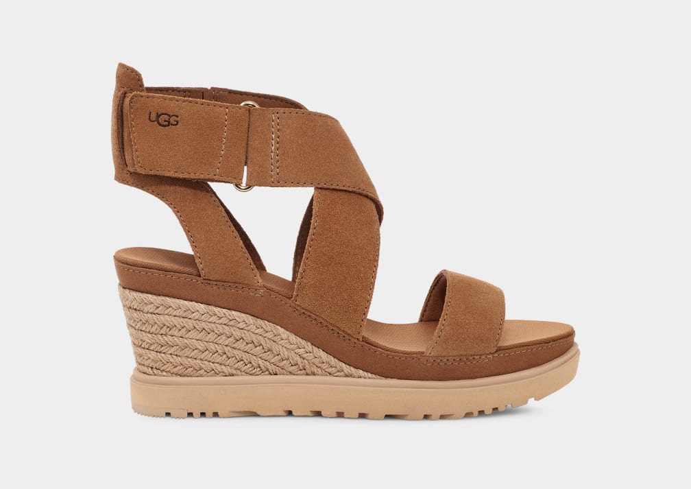 Brown Ugg Ileana Women Sandals | 534819-AIP