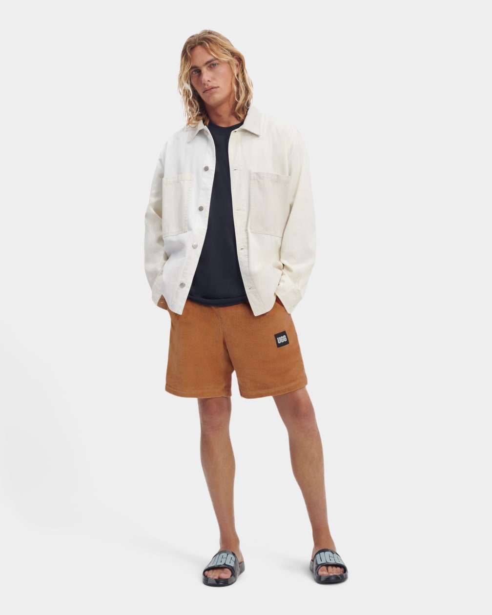 Brown Ugg Kendrix FL Men Shorts | 932476-GMQ