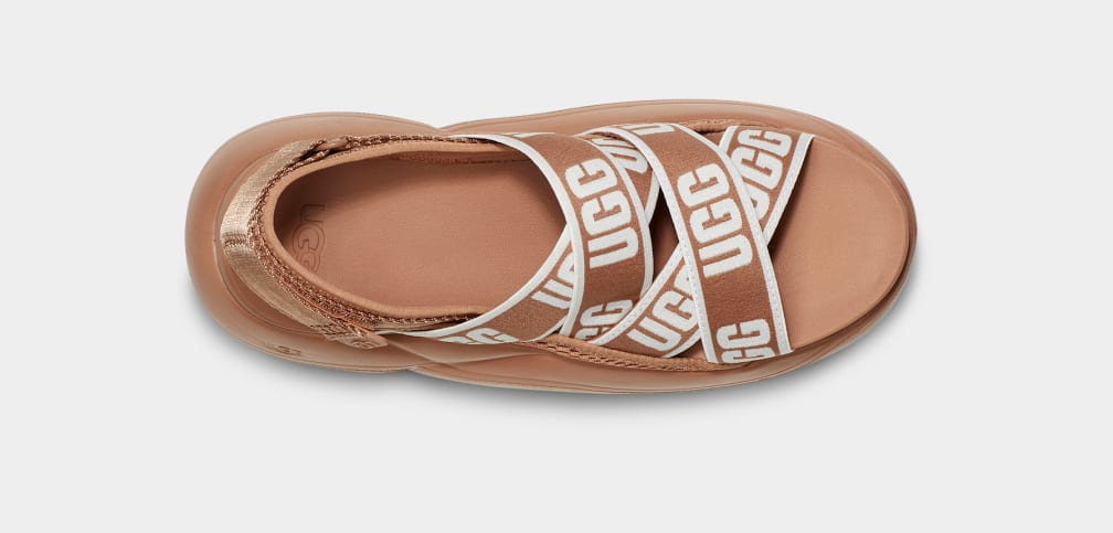 Brown Ugg LA Cloud Women Sandals | 483901-RCJ