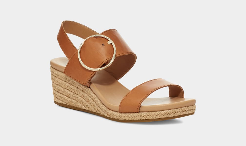 Brown Ugg Navee Women Sandals | 257086-UWN