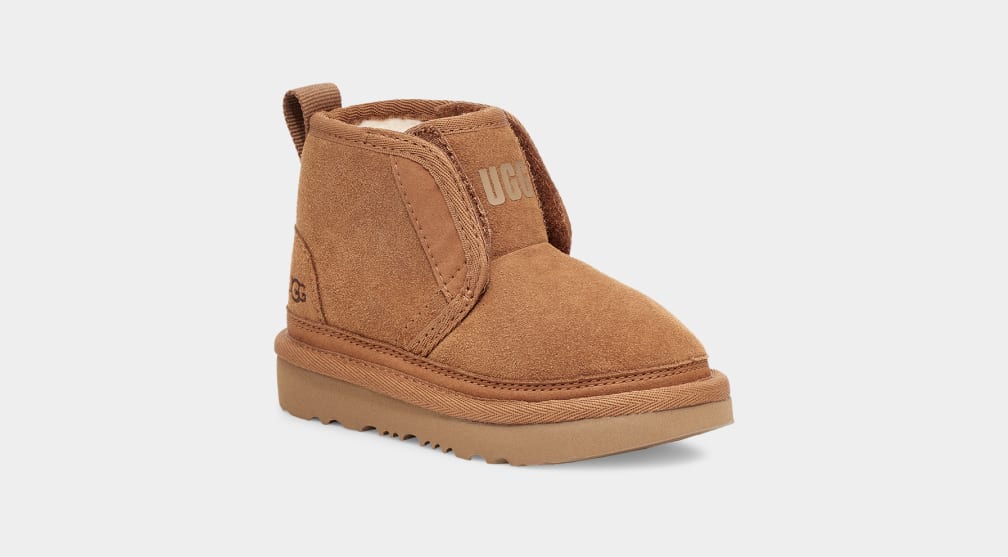 Brown Ugg Neumel EZ-Fit Kids' Boots | 691345-BFH