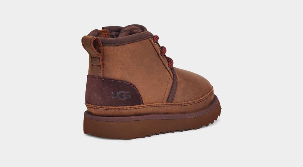 Brown Ugg Neumel II Weather Kids' Boots | 294786-SGP