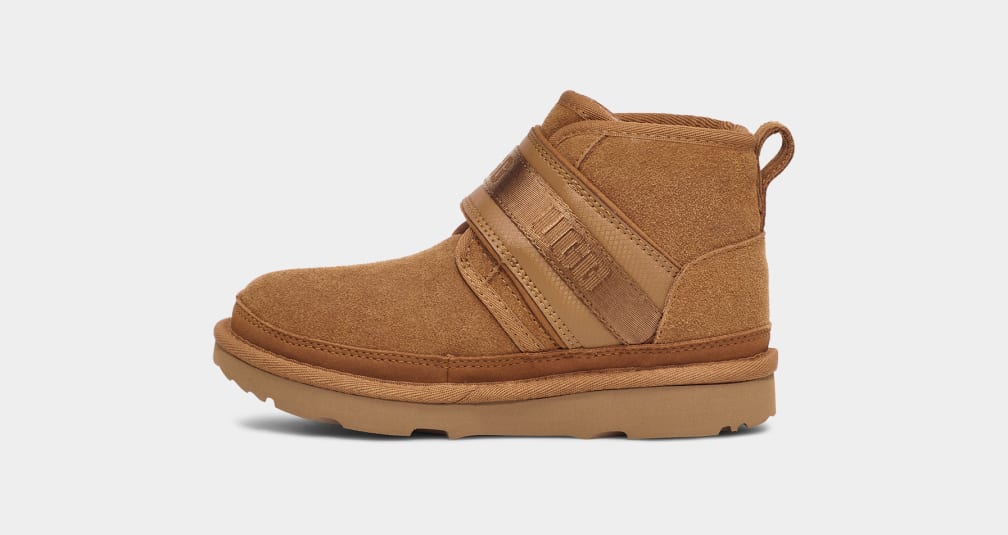 Brown Ugg Neumel Snapback Kids' Boots | 543260-YTX