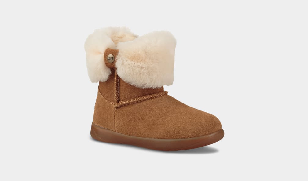 Brown Ugg Ramona Kids\' Boots | 340172-VMO