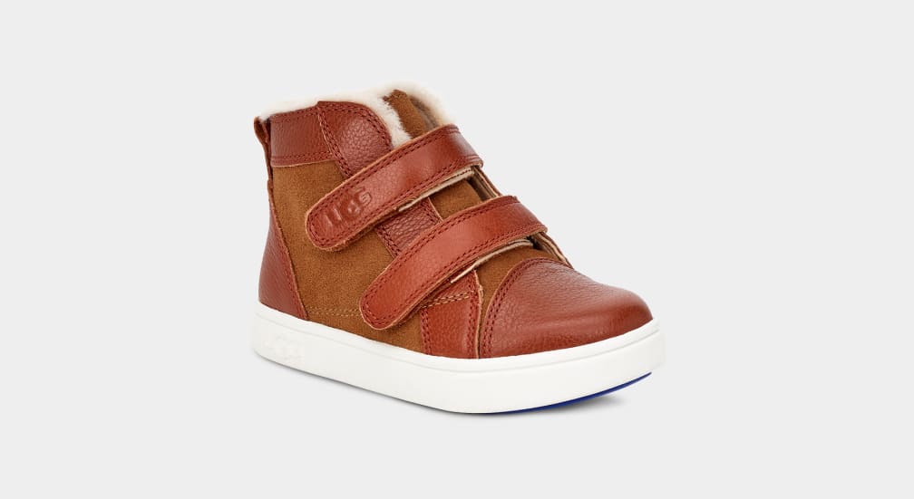 Brown Ugg Rennon II Kids' Sneakers | 094738-QES