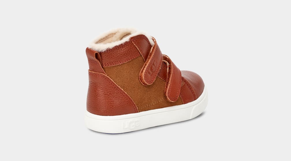 Brown Ugg Rennon II Kids' Sneakers | 094738-QES