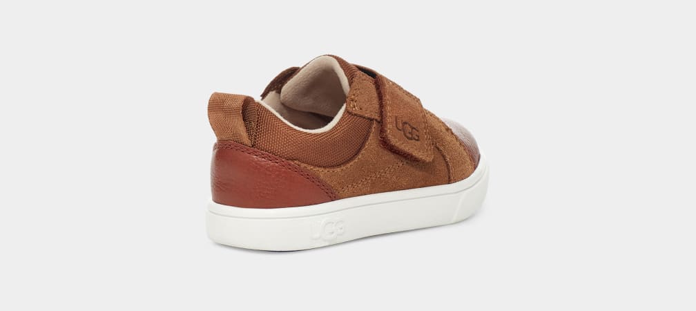 Brown Ugg Rennon Low Kids' Sneakers | 372165-FZB