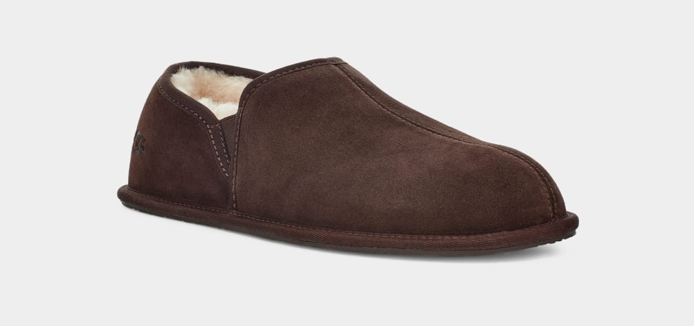 Brown Ugg Scuff Romeo II Men Moccasins | 974308-ABR