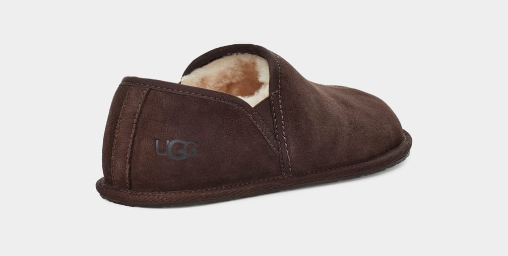 Brown Ugg Scuff Romeo II Men Moccasins | 974308-ABR