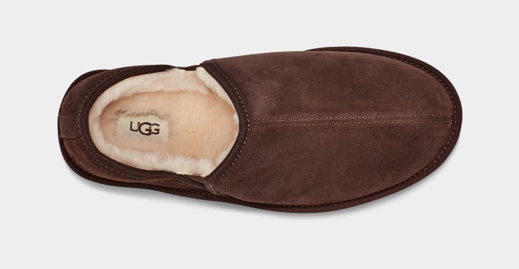 Brown Ugg Scuff Romeo II Men Moccasins | 974308-ABR