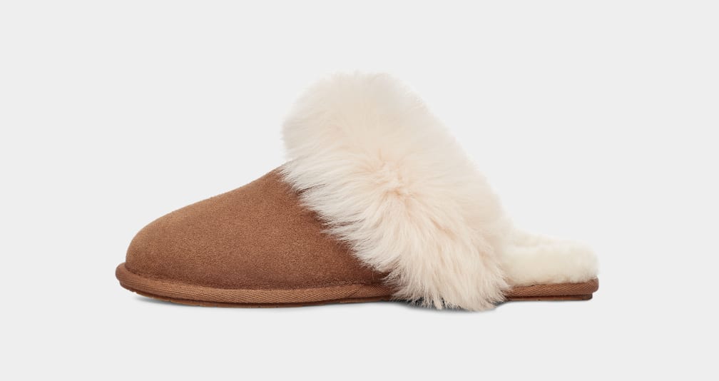 Brown Ugg Scuff Sis Women Slippers | 258306-RQL