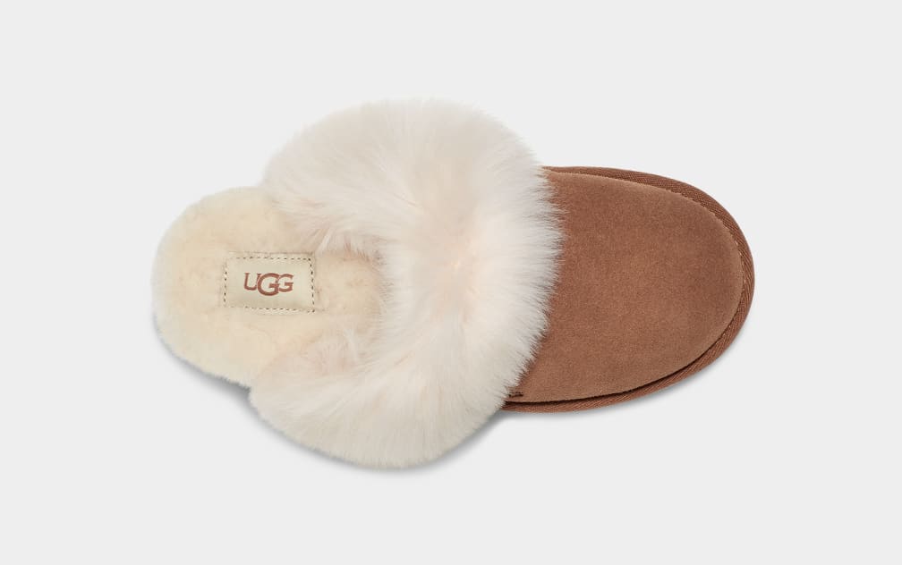 Brown Ugg Scuff Sis Women Slippers | 258306-RQL