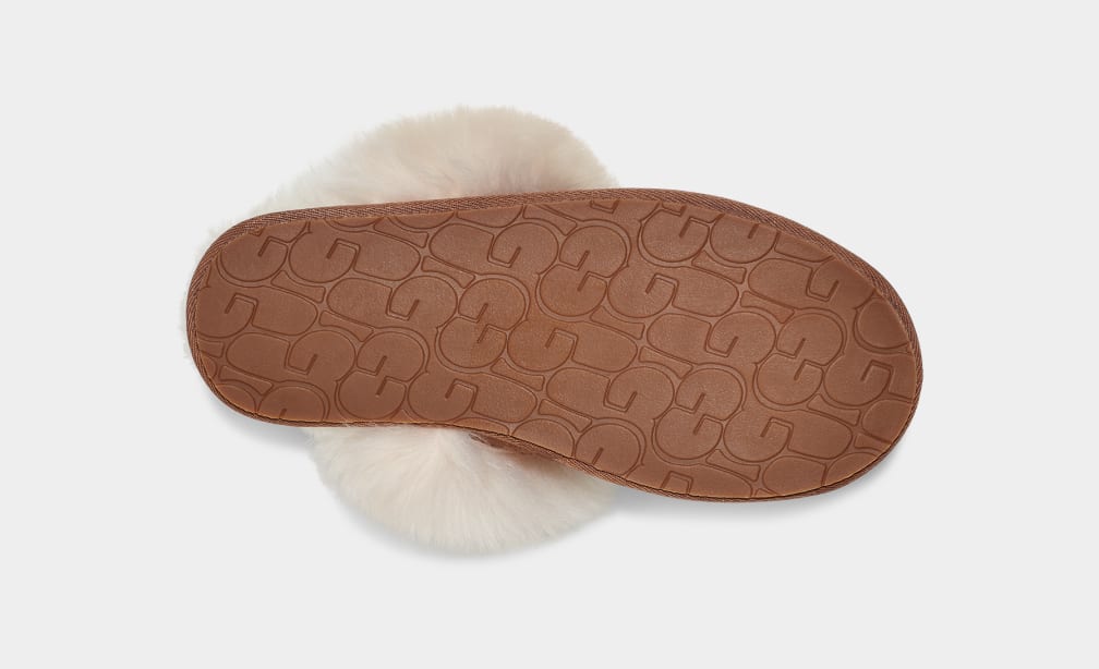 Brown Ugg Scuff Sis Women Slippers | 258306-RQL