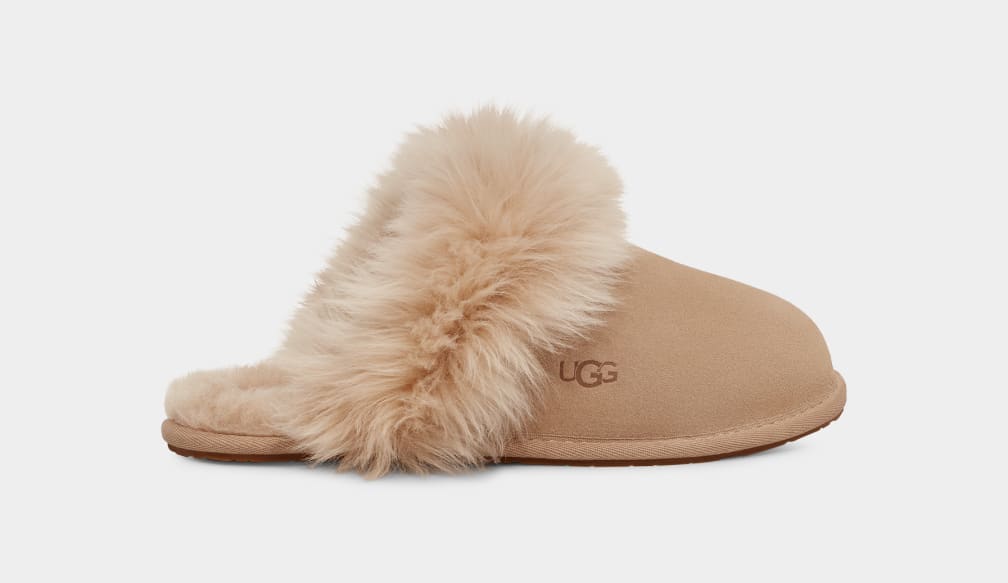 Brown Ugg Scuff Sis Women Slippers | 518307-BQR