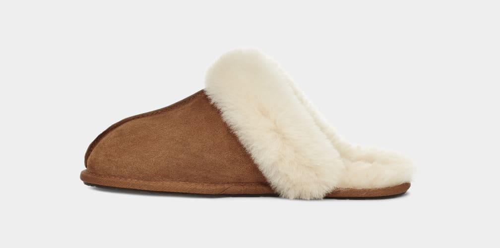 Brown Ugg Scuffette II Women Slippers | 473968-HKC