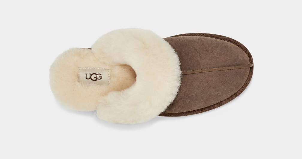 Brown Ugg Scuffette II Women Slippers | 608924-TRV