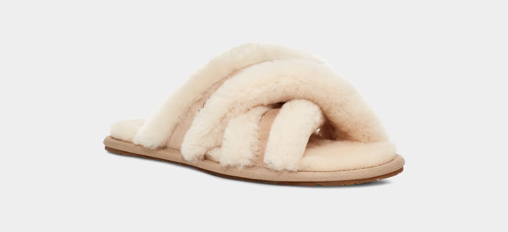 Brown Ugg Scuffita Women Slippers | 915082-SOW