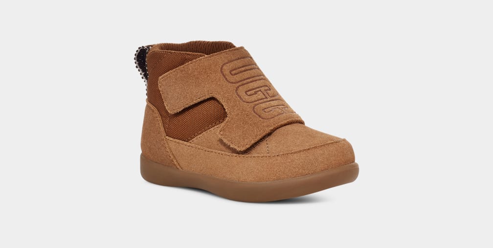 Brown Ugg Stryder Washable Kids' Sneakers | 807413-UQN