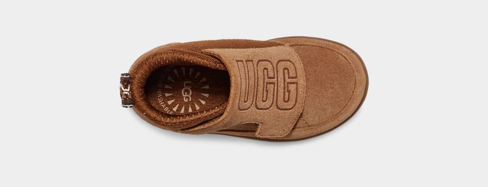 Brown Ugg Stryder Washable Kids' Sneakers | 807413-UQN