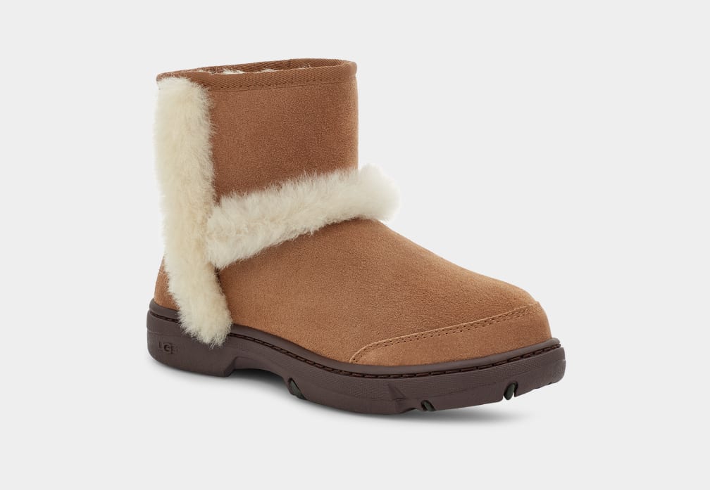 Brown Ugg Sunburst Mini Women Boots | 571864-DIY