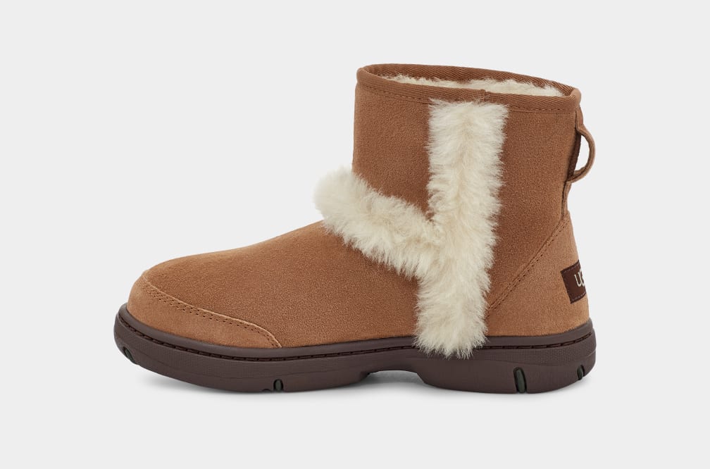 Brown Ugg Sunburst Mini Women Boots | 571864-DIY