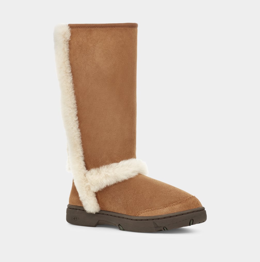 Brown Ugg Sunburst Tall Women Boots | 471962-IBE