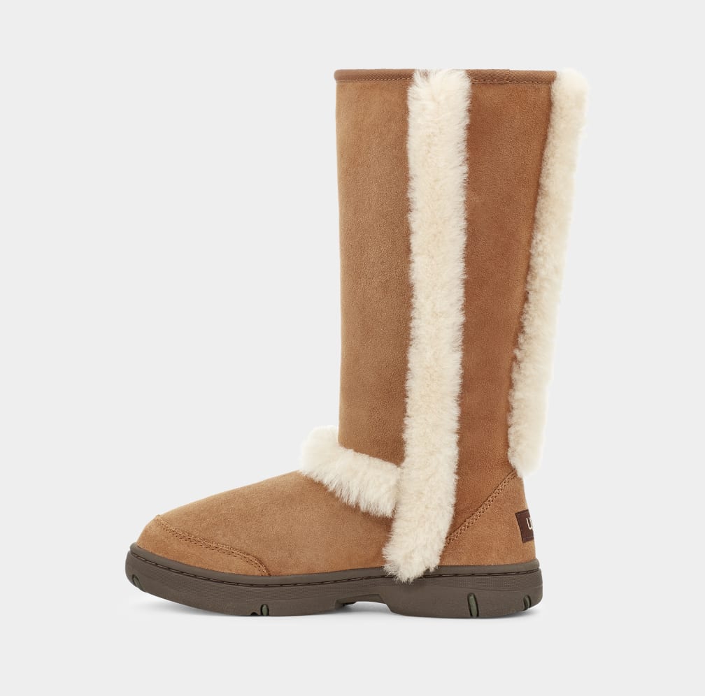 Brown Ugg Sunburst Tall Women Boots | 471962-IBE