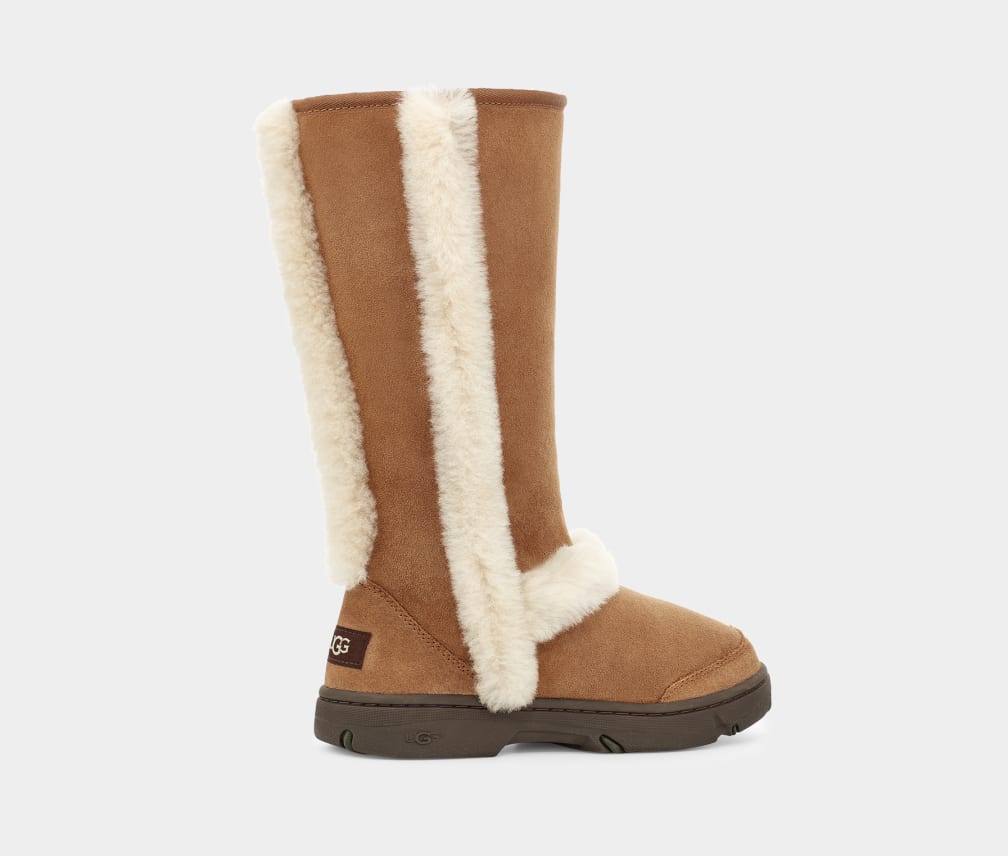 Brown Ugg Sunburst Tall Women Boots | 471962-IBE