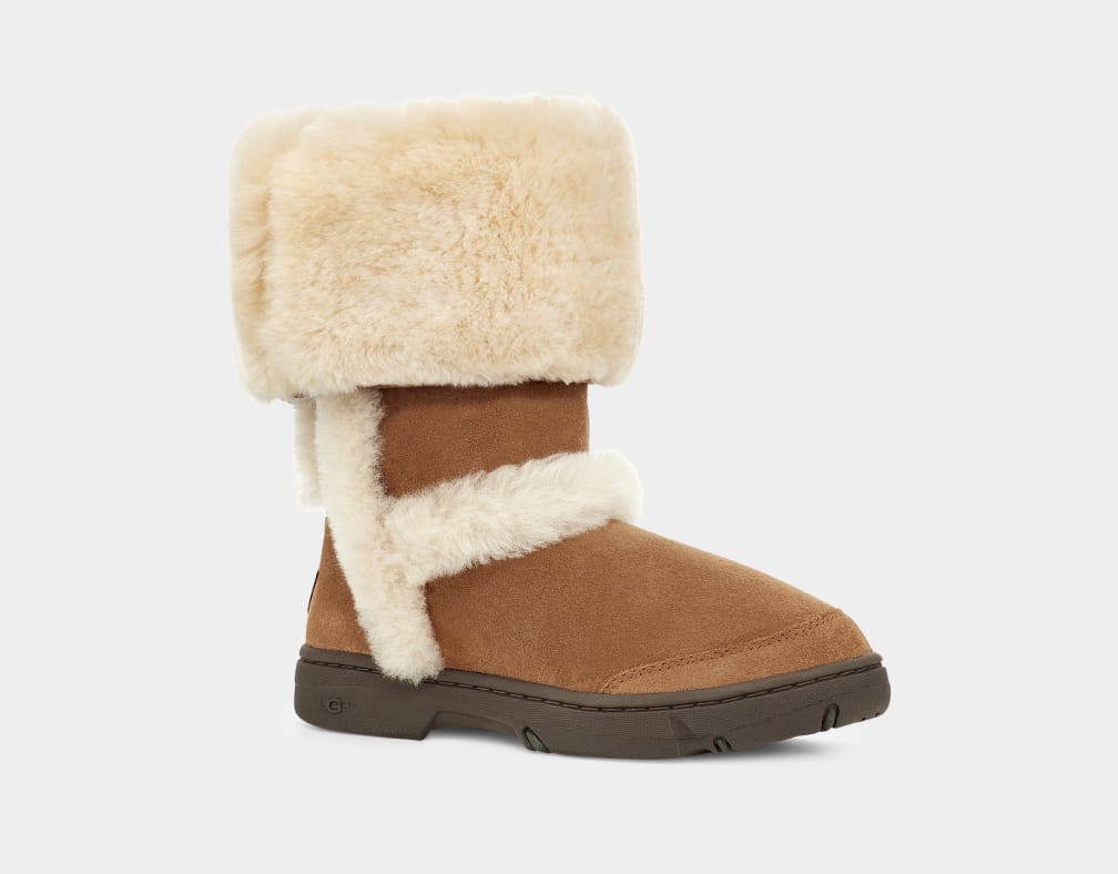 Brown Ugg Sunburst Tall Women Boots | 471962-IBE