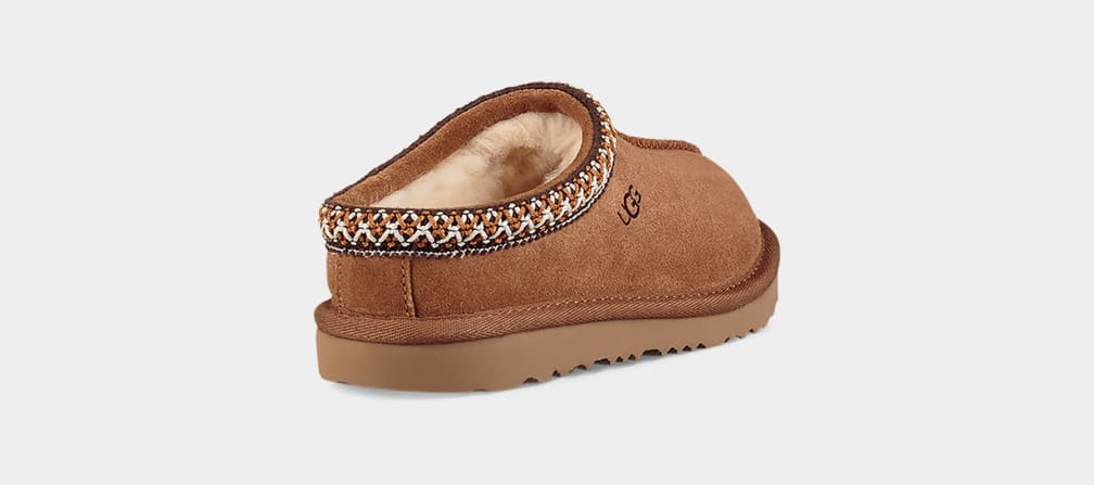 Brown Ugg Tasman II Kids' Slippers | 365894-EXL